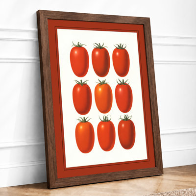 Nine Tomatoes Botanical - Framed Print