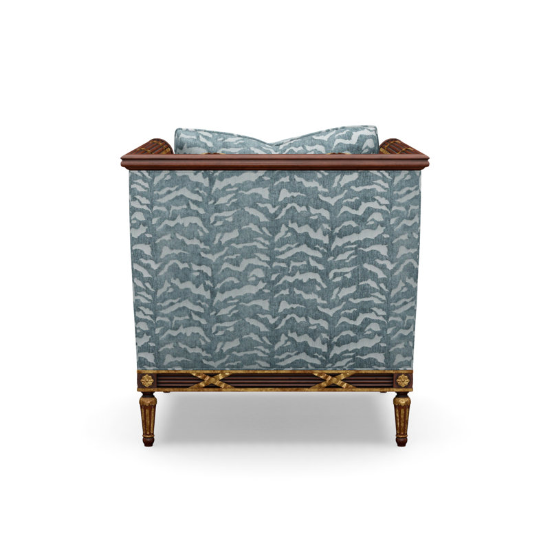 The Regent's Visit  Accent Chair, Tigre Denim