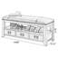 Banc rembourré en noyer-1761409286