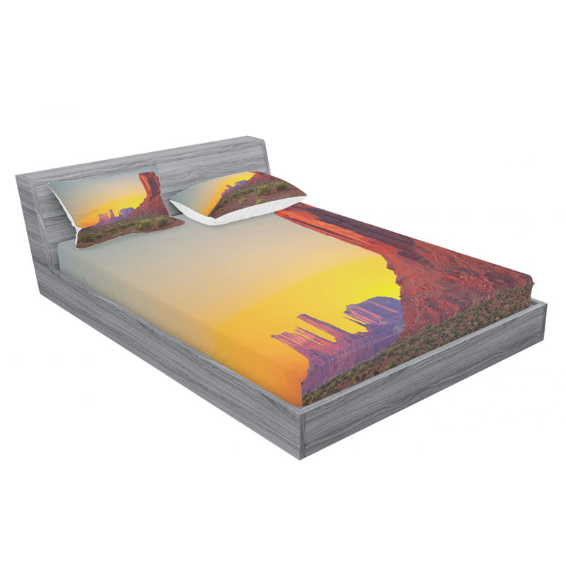 Microfiber Sheet Set, Queen Sheet Set with Fitted Sheet
