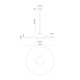 Cruz Single Light Glass Textile Dimmable LED Pendant
