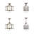 Djamshid Glass Semi Flush Mount-1465014853