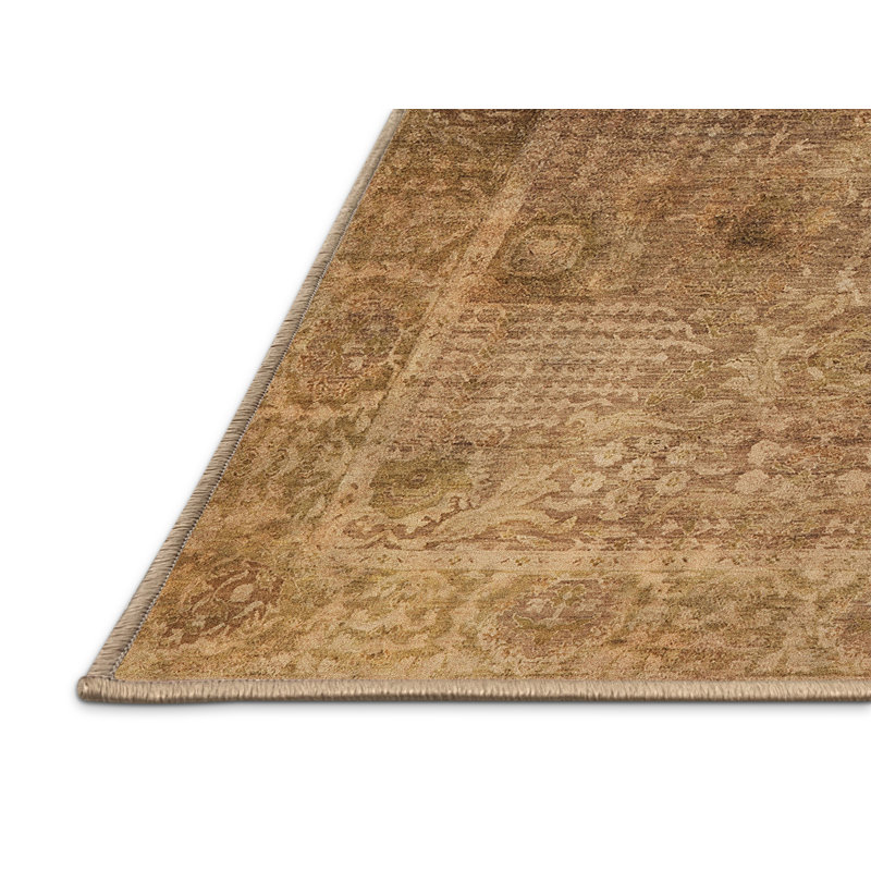 Tapis 100% Mid-Century moderne lavable à la machine 3259, Rectangle 6 pi x 9 pi