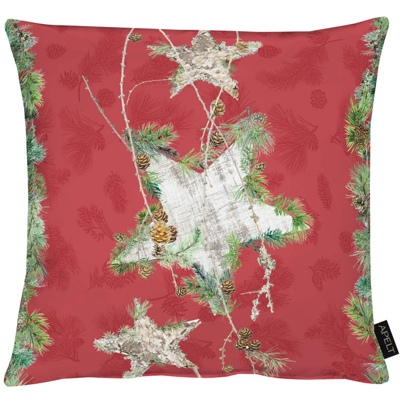 Square Throw Cushion Cover, 48 cm x 48 cm, White, Polyester