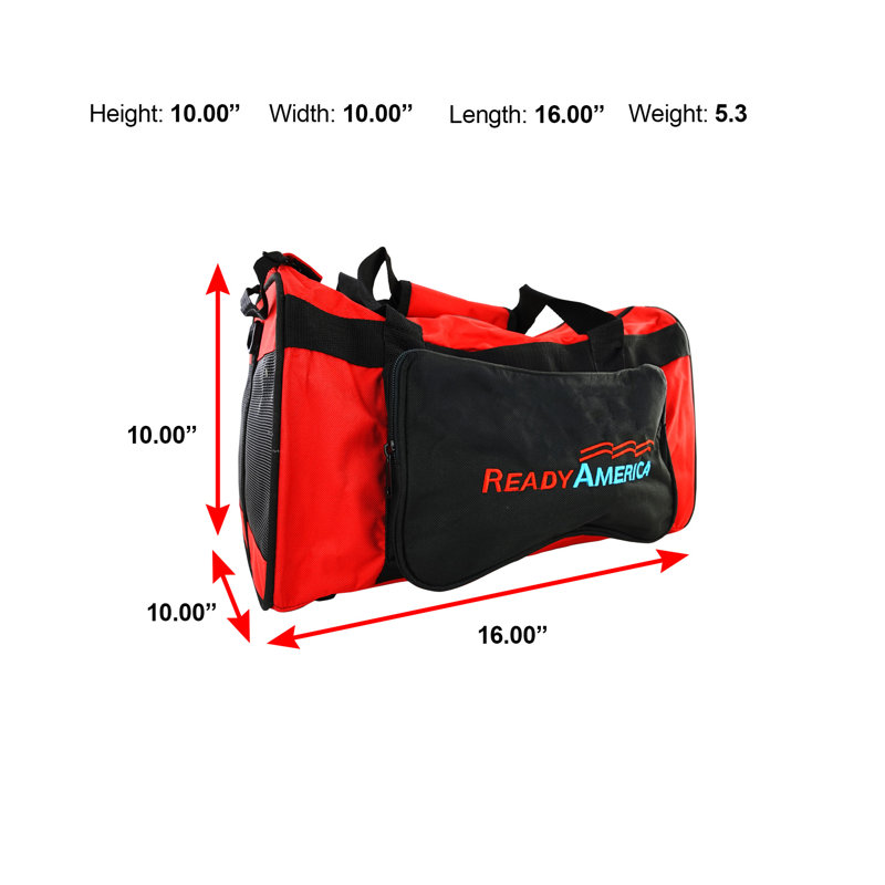 Pet Carrier, Red, 9.5" H x 10" W x 15.5" D