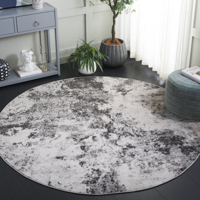 Tapis gris / ivoire Branscum