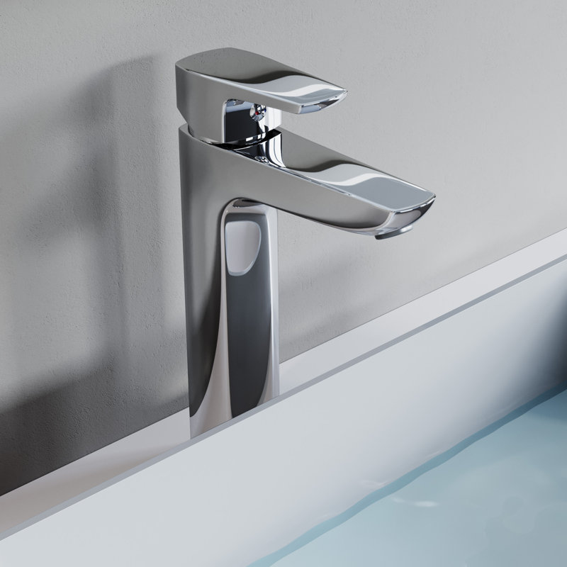 Single-Hole Single-handle Bathroom Faucet, Chrome