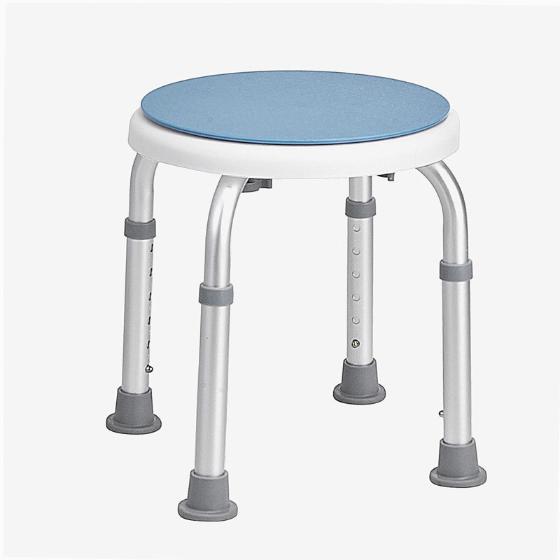 Chaise de douche pour douche intérieure, siège de douche pivotant à 360 degrés, tabouret de douche à hauteur réglable, banc de siège de baignoire antidérapant pour personnes à mobilité réduite, capacité de poids de 300 lb
