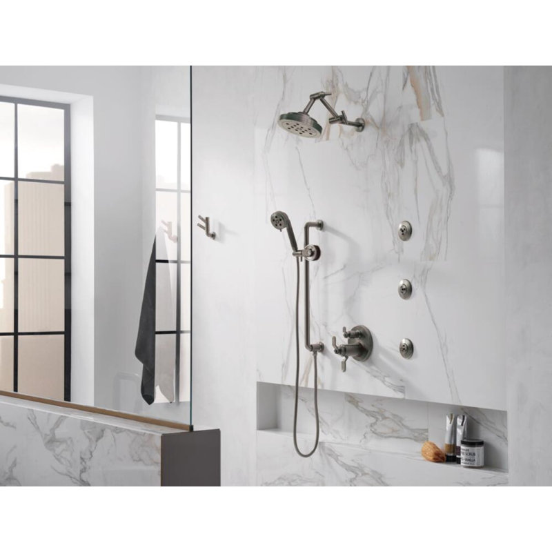 Litze® Slide Bar Handshower with H2OKinetic® Technology, Luxe Gold
