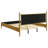 Light Brown Eastern King Panel Platform Bed