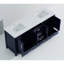 72 po Meuble-lavabo double bleu marine avec comptoir en quartz blanc - Bois massif, fermeture en douceur, égratignures et taches, beaucoup de rangement dans la salle de bain bohémienne, comptoir en bois, portes fermées-117809928