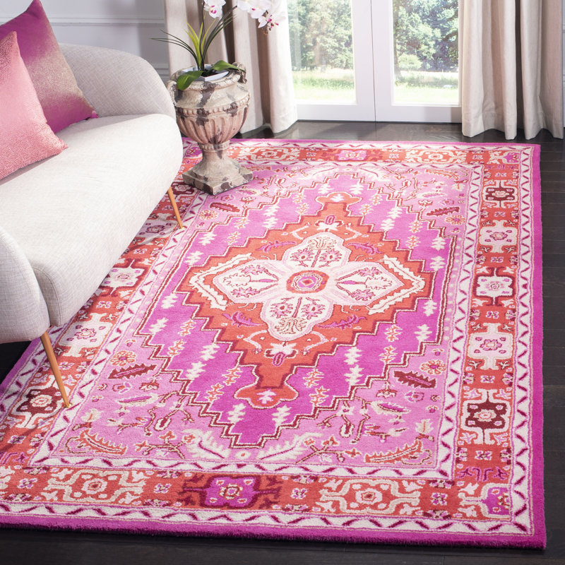 Blokzijl Hand Tufted Wool Oriental Rug, Rectangle 5' x 8'