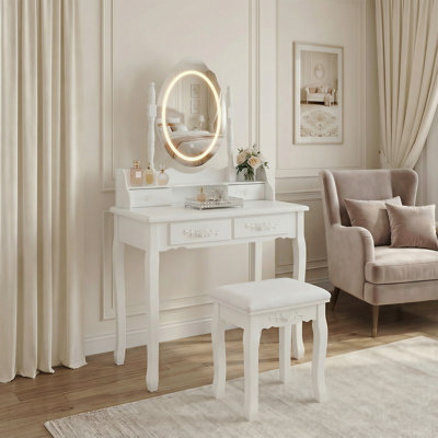 Ensemble de coiffeuse White Princess