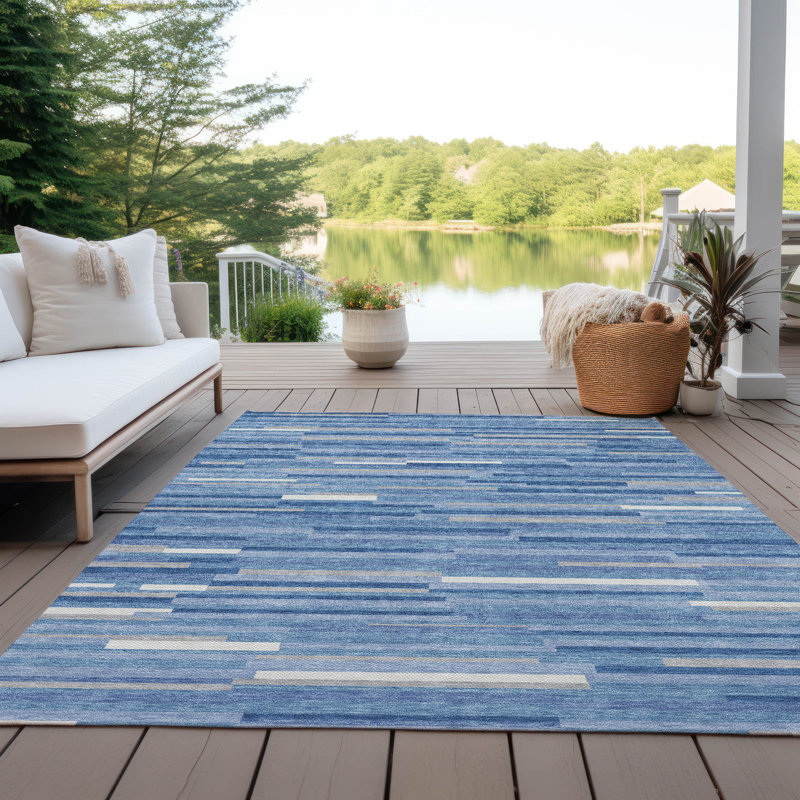Tapis intérieur / extérieur rectangulaire à envers antidérapant de 1 pi 8 po x 2 pi 6 po mâle, Rectangulaire 3 pi x 5 pi