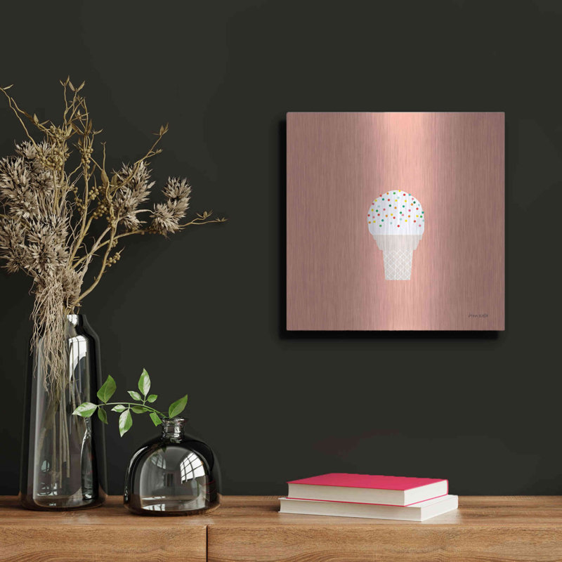 «Ice Cream Cone I» par Ann Kelle, H 12 po x l 12 po