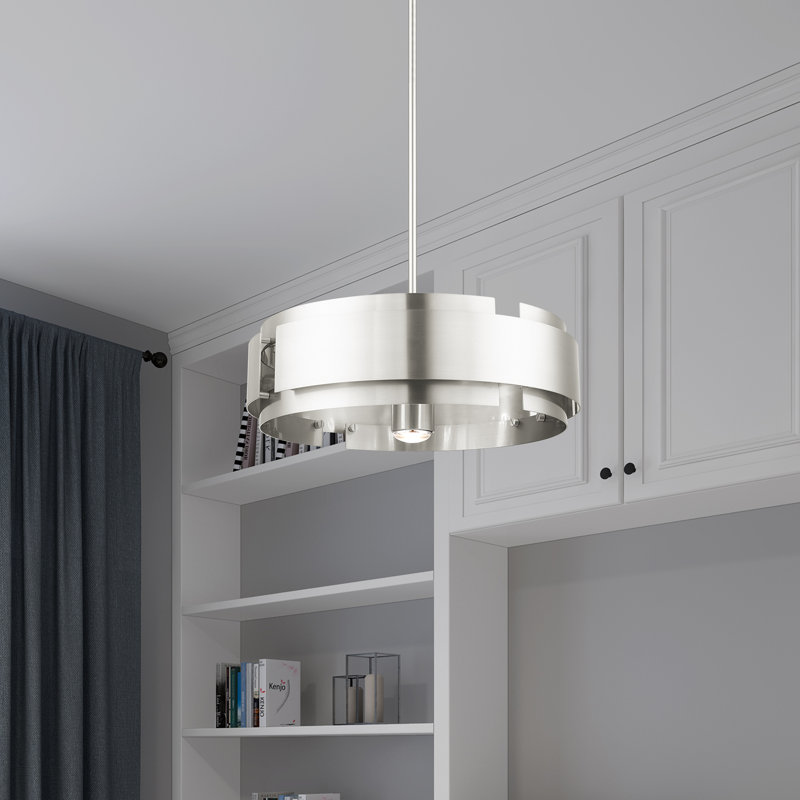 Varick 5 - Light Brushed Nickel Pendant