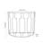 Mel 100cm Glass Top Console Table