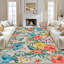 Tapis de salon : Tapis bohème lavable à motif floral pour salon-1485206337-1485206338