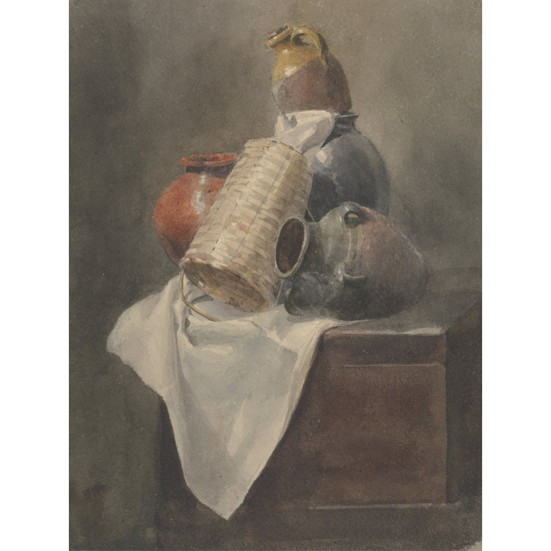 Dewint Pottery Still Life I by Peter Dewint - Wrapped Canvas Print, 91 cm H x 61 cm W