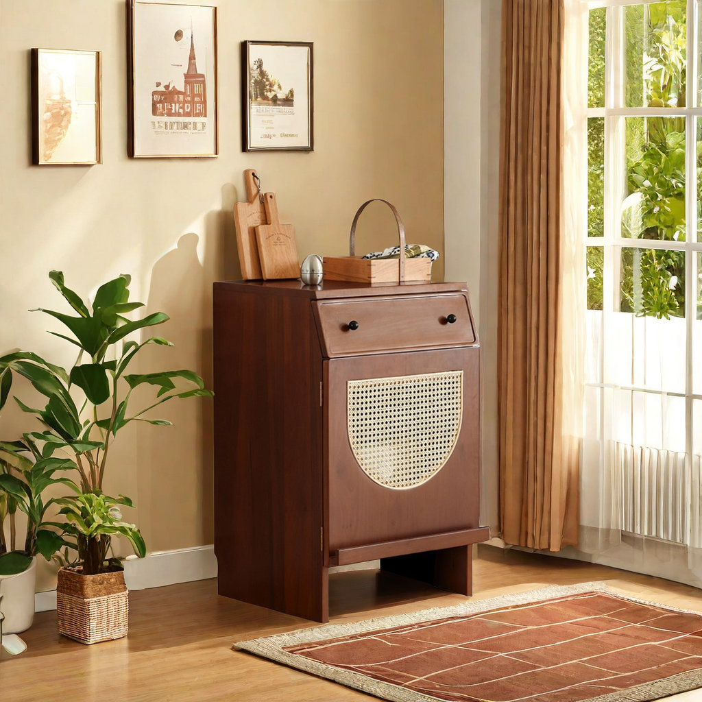 Bayou Breeze Brezae Solid Wood Accent Cabinet | Wayfair