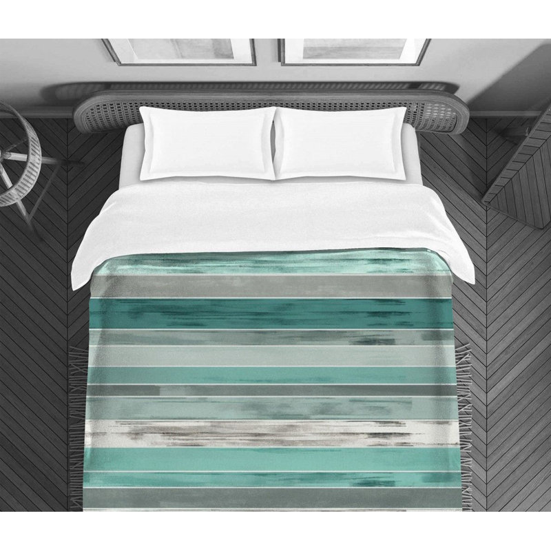 Horizontal Stripe Comforter, Twin
