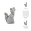 Figurine de renard en céramique-2062536482