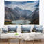 Tapisserie paysage lac de montagne sous le ciel-28490998