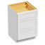 Armoire à 3 tiroirs à base de contreplaqué H 34,5 po Modern Shaker prête à assembler