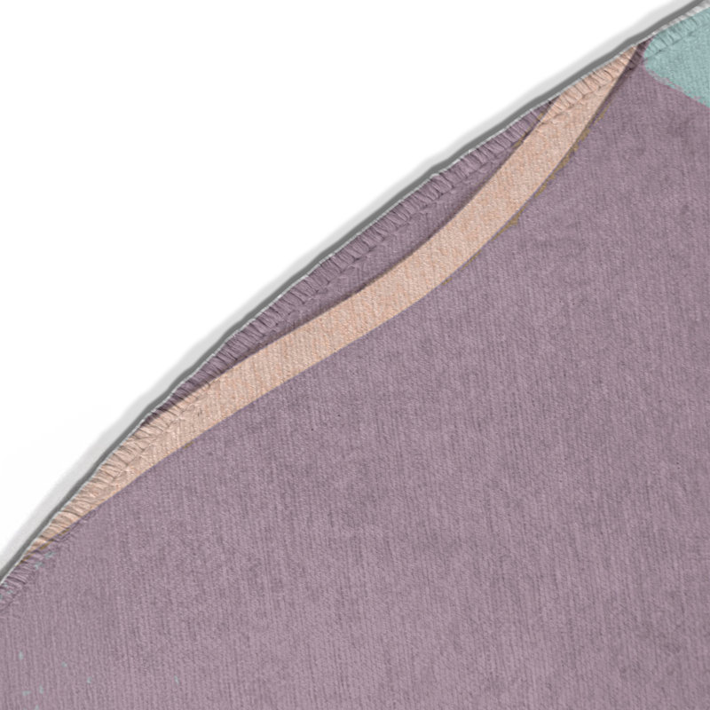 Amethyst Drift Indoor And Outdoor Area Rug, Round 5'