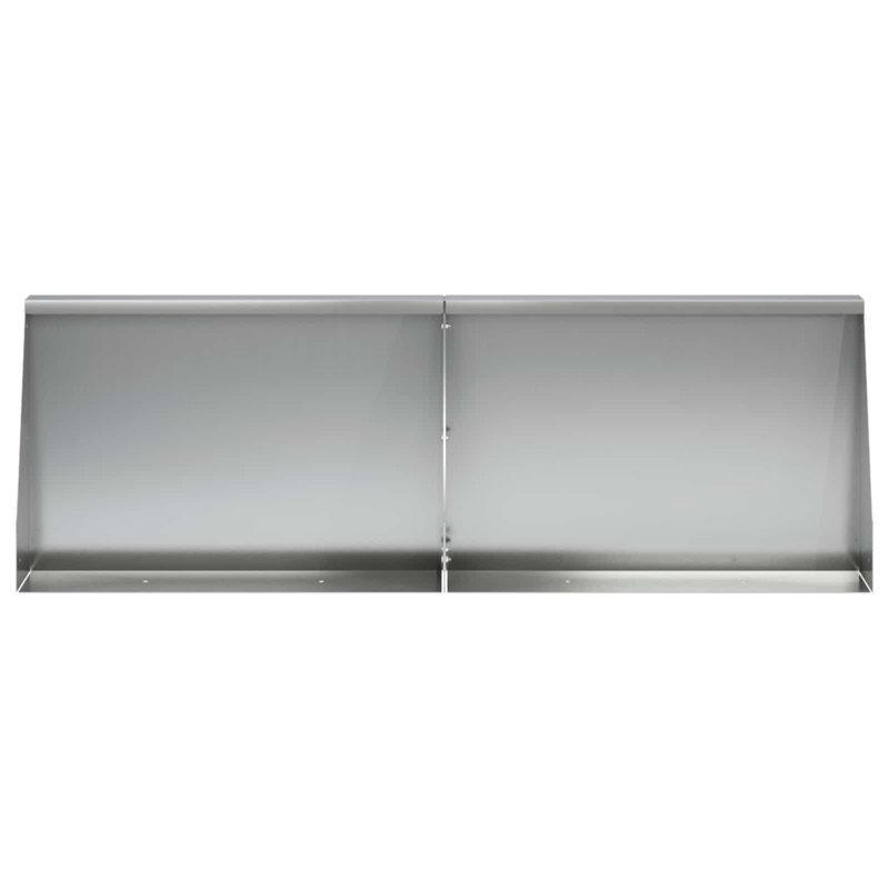 50 cm H x 80 cm W with 2 Panel(s) Included, 30cm H x 60cm W, Silver