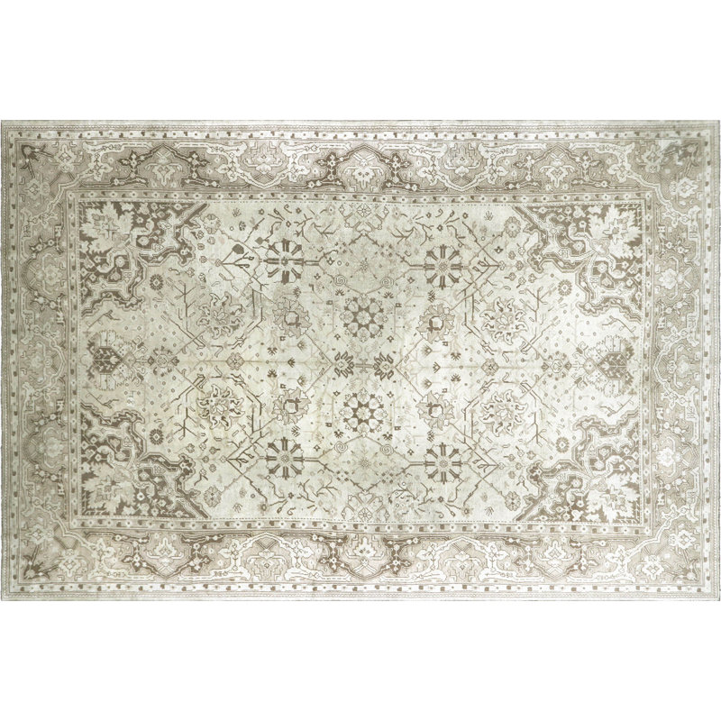 OverSize One-of-a-Kind 11'6" X 17' 1900s Wool Area Rug in