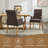 Tufted Upholstered High Back Dining Armchair, Linen-1544929038