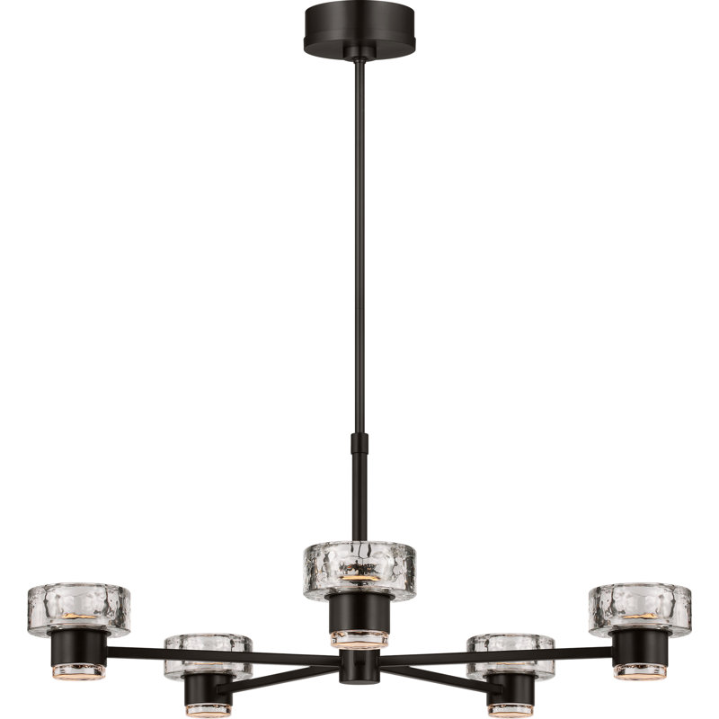 Chapman and Myers Rustic Holsted Chandelier, Aged Iron