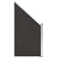 Louanne Fence Panel WPC 95x(105-180) cm Black