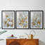 FLORAL Series CCLXII - Impression encadrée sur mesure de qualité supérieure - 3 pièces-1243561438-1243561408