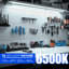 Luminaire à DEL Barrina 2ft, 20w 3000lm 6500k, luminaire à DEL T8, couvercle transparent, plafonnier et lampes tubulaires raccordables utilitaires pour la pièce, le garage, l'établi, l'entrepôt, 2 paquets