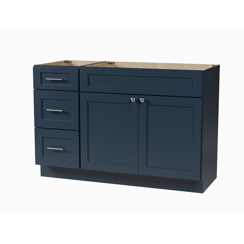 Base de meuble-lavabo simple 51 po Disar, Bleu