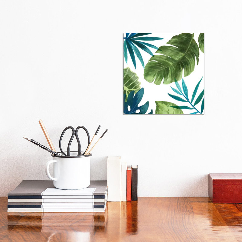 Tropical Leaves II 1 Piece Wrapped Canvas Painting, 30.48 cm H x 30.48 cm W