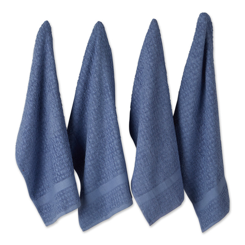 Waffle Tea Towel Kitchen Towel, Blue
