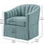 Fauteuil d'appoint pivotant à jupe-1915794223