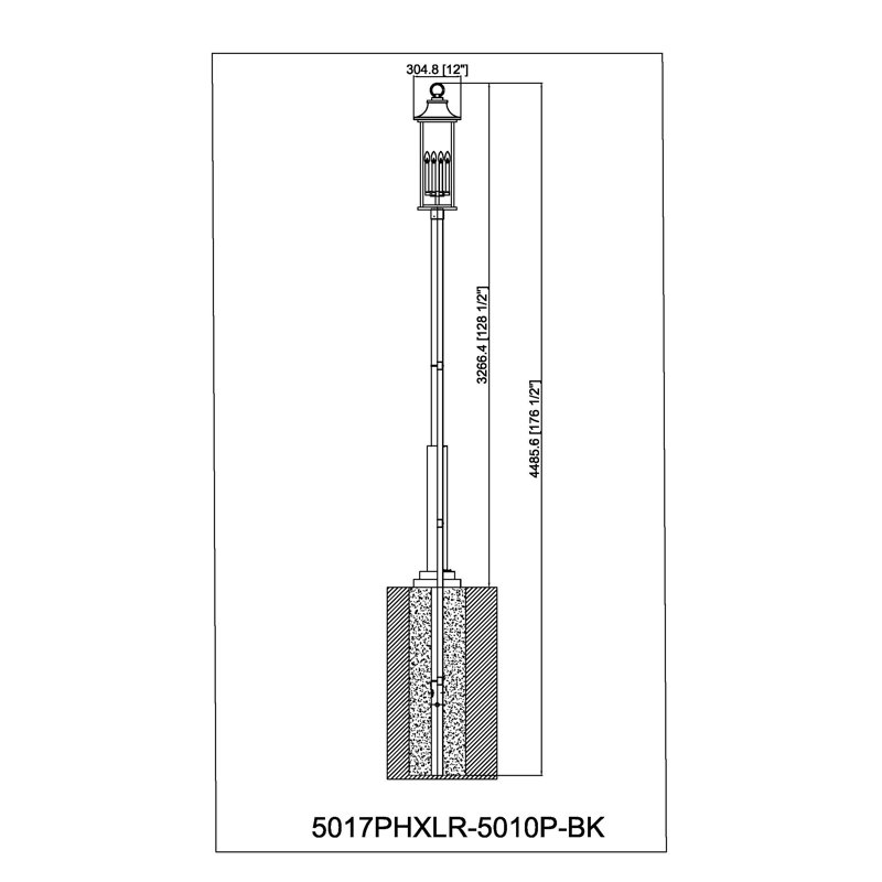 Luminaire d'extérieur 6 lumières Bilger