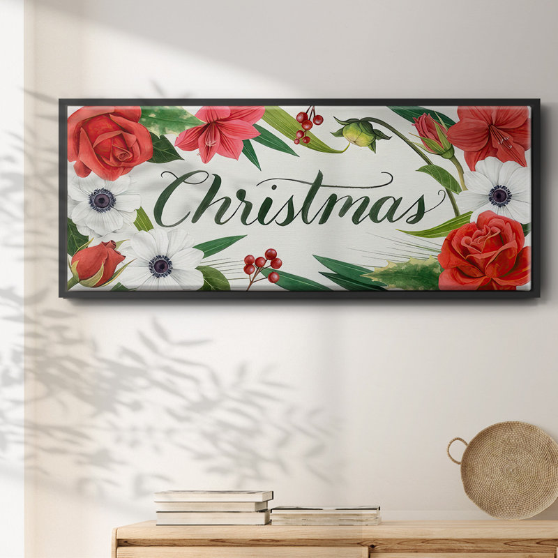 Christmas Time- Framed Canvas, 20" H x 50" W