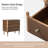Cridford Modern 26"W 3-Drawer End Table and Curved Body with Solid Wood Legs Built-in Outlet Set of 2-627327682