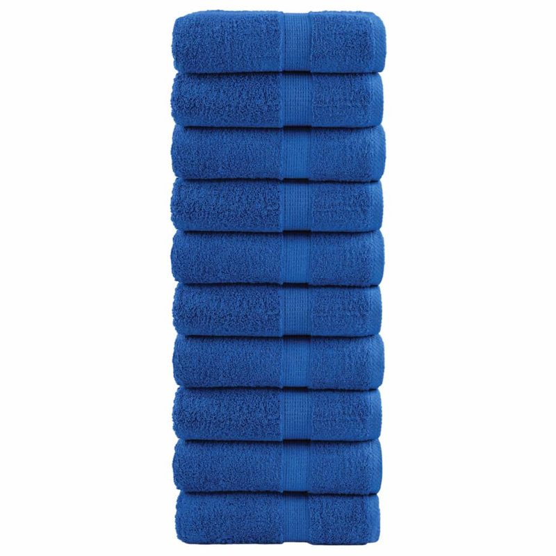 Premium Guest Towels SOLUND 10Pcs 30X50cm 600Gsm, Blue
