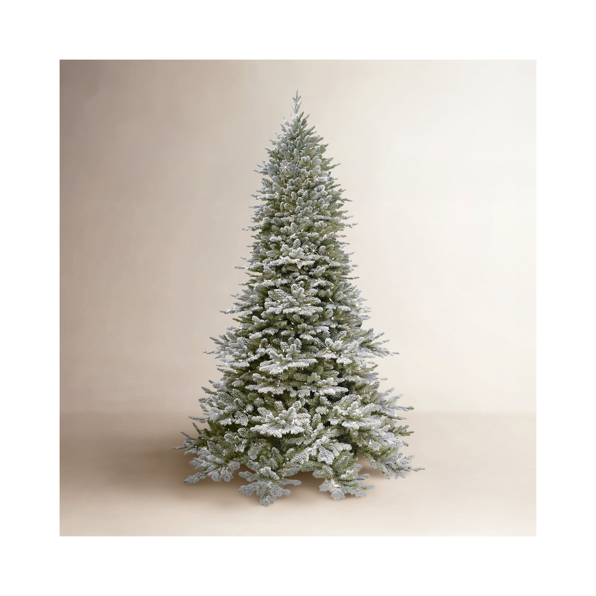 90' Lighted Artificial Fir Christmas Tree