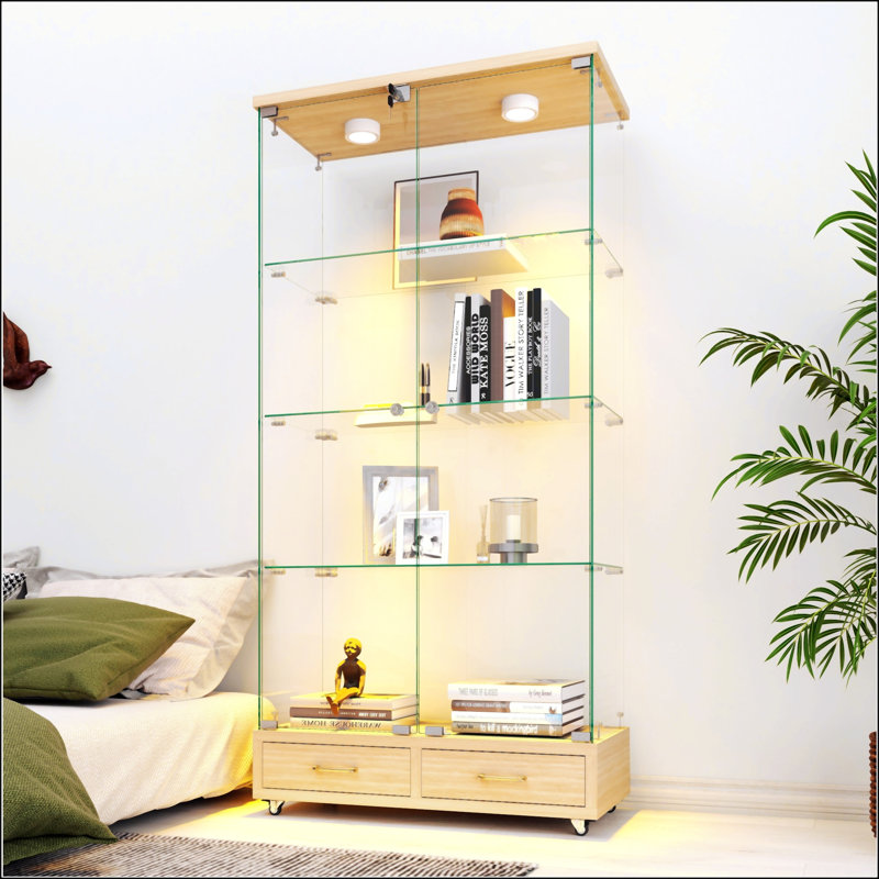 Vitrine moderne en verre, Naturel