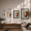 Lion in Profile Modern - Framed Print-1987107192-1987107199