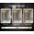 24X30 Inch LED Black Framed Wall Mount Medicine Cabinet With Mirror Anti-Fog Function 3 Colors With Light