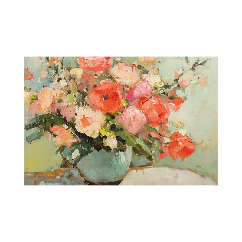 «Blush Blooms», reproduction d'art sur toile tendue, H 8 po x l 12 po, Toile tendue, Ne s’applique pas