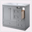 Meuble-lavabo sur pieds 36 po style Shaker-1157077081